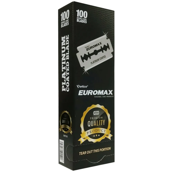 Euromax Platinum Coated Razor Blades 100 pack