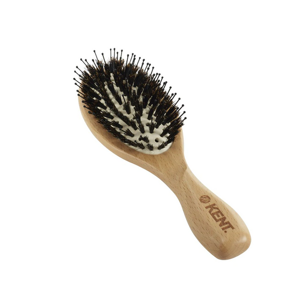 KENT LPF1 "Pure Flow" Vented Oval Cushion Bristle Nylon Mix Hairbrush