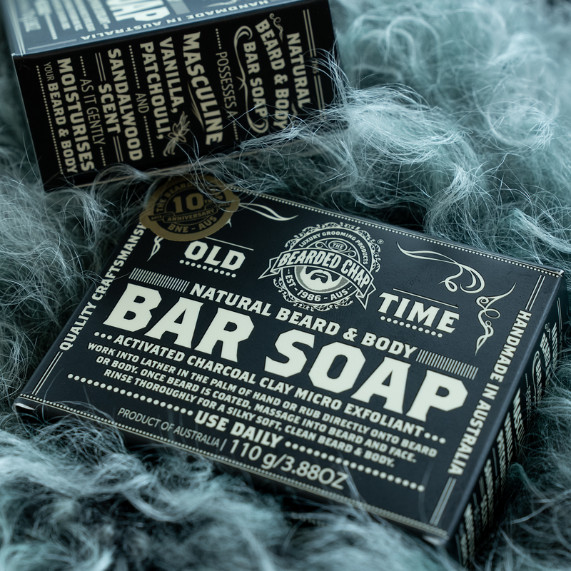 The Bearded Chap Natural Beard and Body Men's Bar Soap