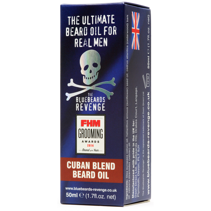 Bluebeards Revenge Cuban Blend Beard Oil box