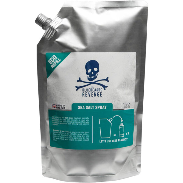 Bluebeards Revenge Sea Salt Spray Refill Pouch 1 litre