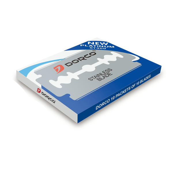 Dorco ST-300 Platinum Double Edge Razor Blades 100 pack