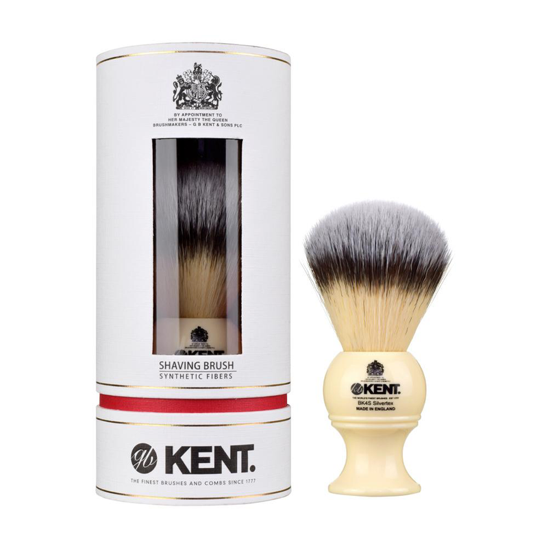KENT BK4S Medium Synthetic Shaving Brush - Ivory