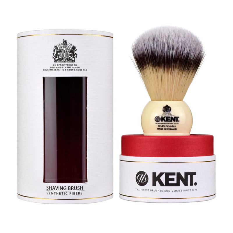 KENT BK4S Medium Synthetic Shaving Brush - Ivory