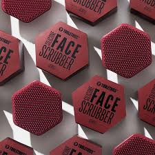 Tooletries Face Scrubber, Gentle - Burgundy