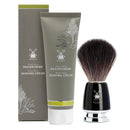 MÜHLE Shaving Starter Set - shaving cream and RYTMO shaving brush Black Fibre