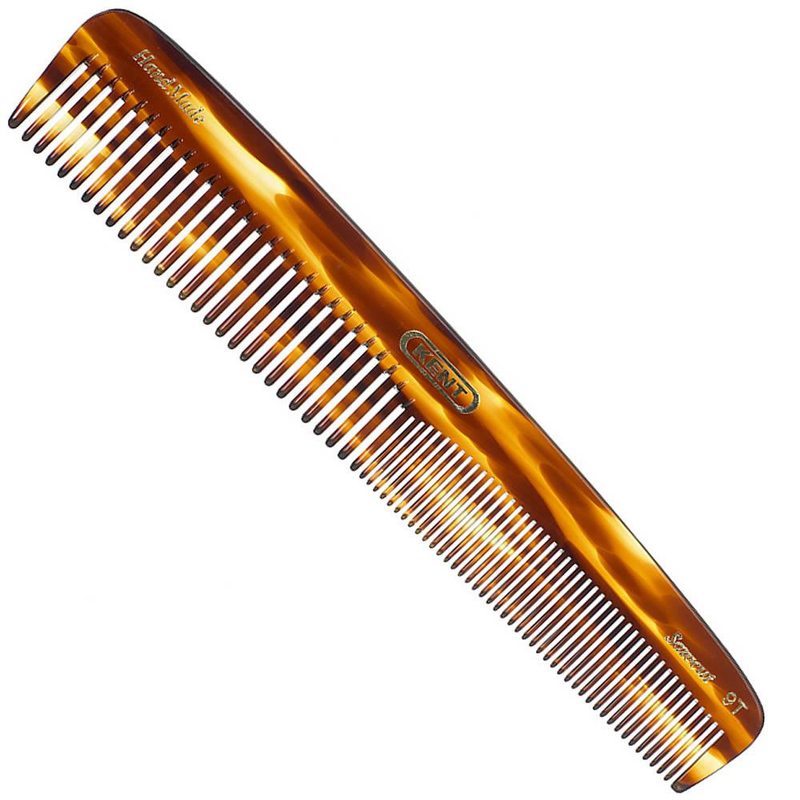 KENT 9T 192mm Dressing Table Comb - large size, coarse/fin