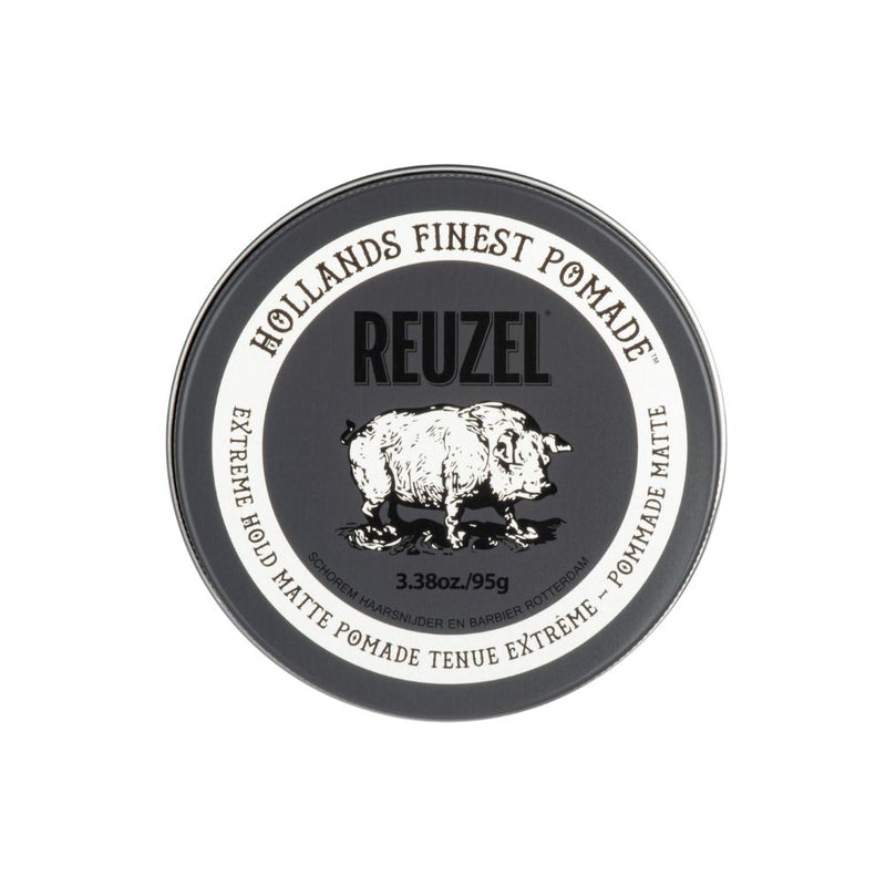 Reuzel Extreme Hold Matte Pomade 95g | Strongest Hold, Matte Finish