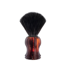 nom tortoiseshell coloured plastic, synthetic black fbre shaving brush