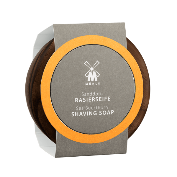 MUHLE RN 3 SD Sea Buckthorn Shaving Soap in Wooden Bowl