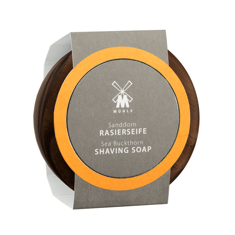 MUHLE RN 3 SD Sea Buckthorn Shaving Soap in Wooden Bowl