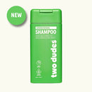 Two Dudes Strengthening Shampoo cleans while promoting strong growth with keratin + wheat protein to thicken your mane
