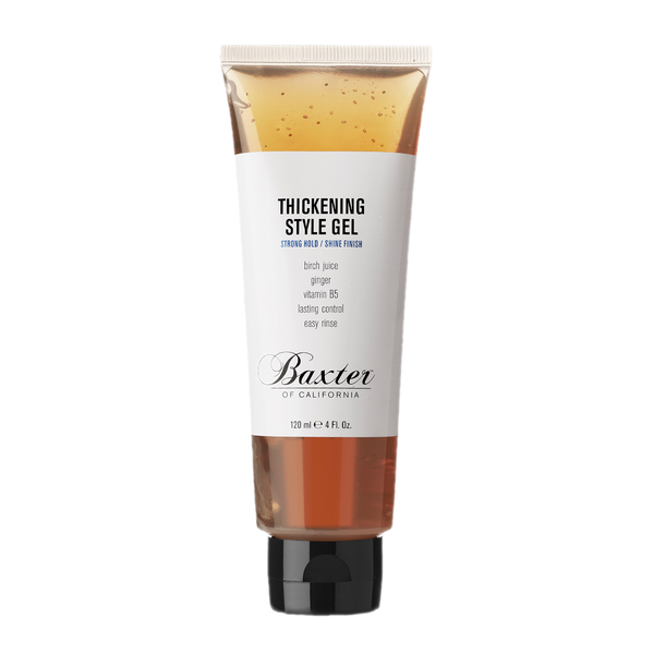 Baxter of California Thickening Style Gel | Strong Hold, Shine Finish