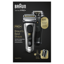 Braun Series 9 Pro+ 9577cc Wet & Dry Shaver w/ 6-in-1 SmartCare Center and PowerCase – Silver