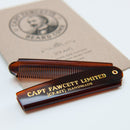 Captain Fawcett's Folding Pocket Beard Comb