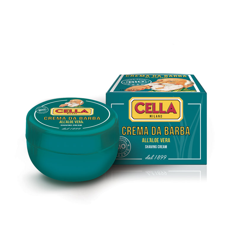 Cella Shaving Cream with Aloe Vera Bowl