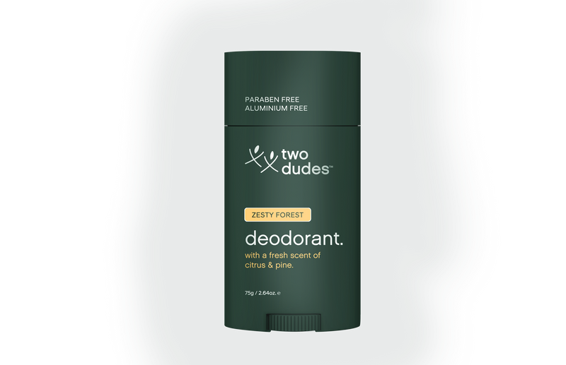 two dudes deodorant zesty forest 75g