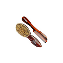 Kent BA30 Tortoiseshell Effect Soft Natural Bristle Baby Brush and Comb Set