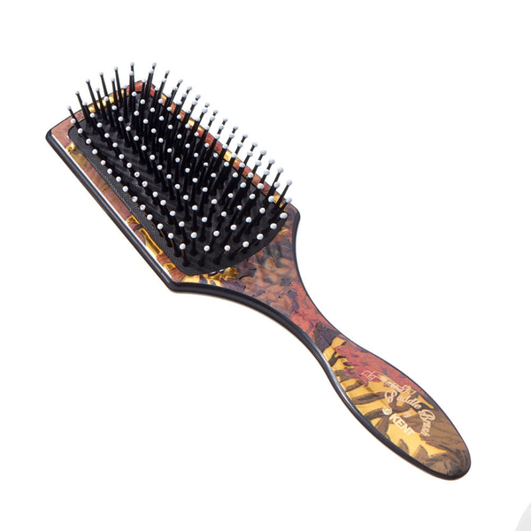 Kent LPB2 "Floral" Small Cushioned Paddle Brush, Nylon Quills
