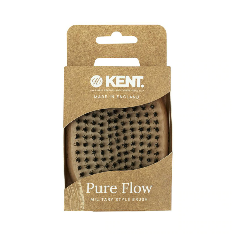 KENT LPF3 "Pure Flow" Bristle Nylon Mix Military Style Brush