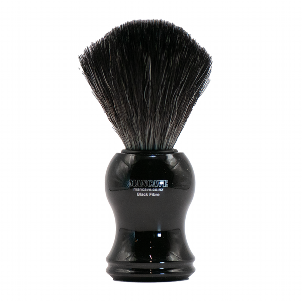 ManCave 21 BL Black Fibre Sythetic Shaving Brush - Black