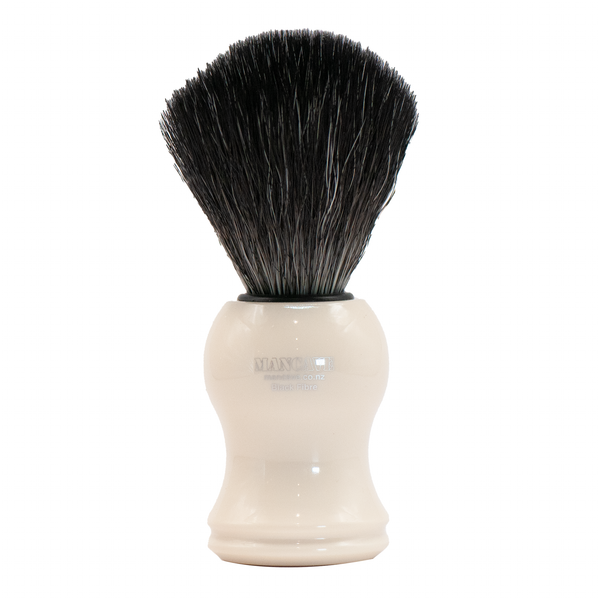 ManCave 21 CR Black Fibre Sythetic Shaving Brush - Ivory