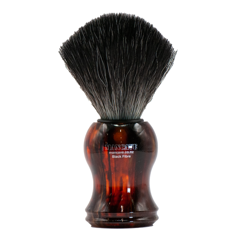 ManCave 21 HA Black Fibre Sythetic Shaving Brush - Tortoiseshell