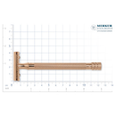 Merkur 24G Long Handled Unisex Safety Razor - Rose Gold