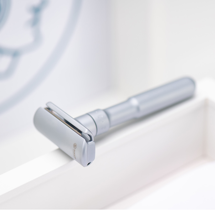 Merkur Futur Safety Razor - Brushed Chrome, Adjustable Blade