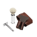Muhle RT2 SR Safety Razor Travel Shaving Set - Brown