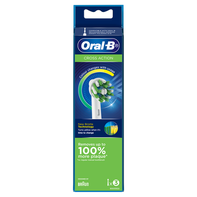Oral-B Cross Action Refills - 3 pack