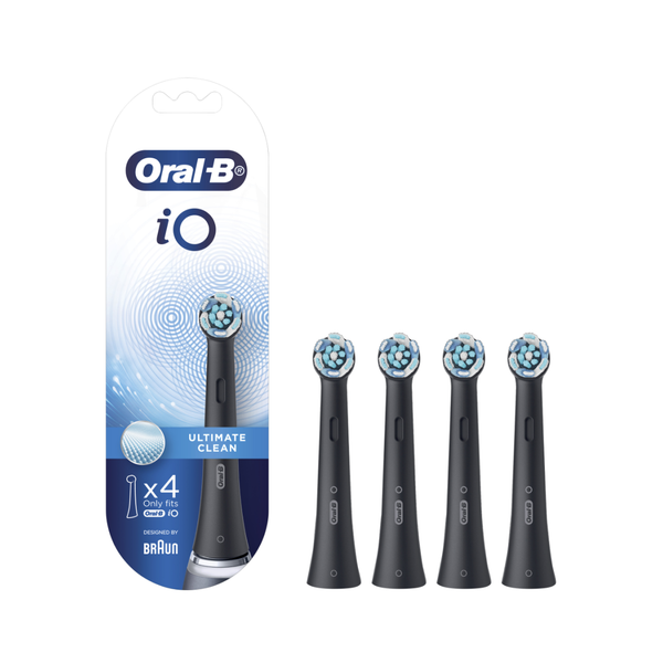 Oral-B iO Ultimate Clean 4 Pack Refills, Black