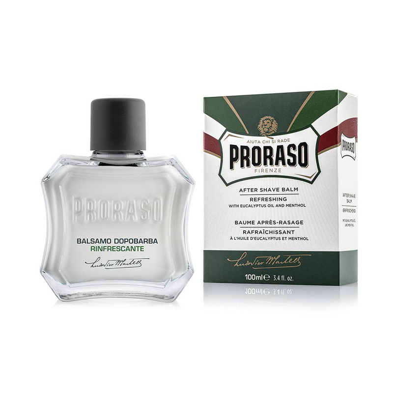 Proraso Aftershave Balm - Green Refreshing | Alcohol Free Mentholated