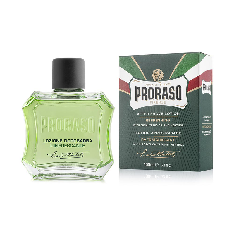 Proraso Green Refreshing Aftershave Lotion | Menthol Splash