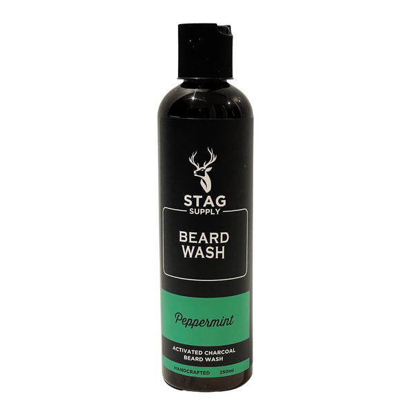 STAG SUPPLY Activated Charcoal Peppermint Beard Wash 250ml