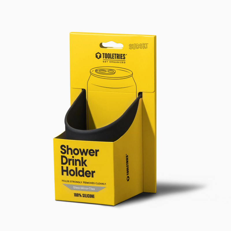 Tooletries Shower Drink Holder - Charcoal
