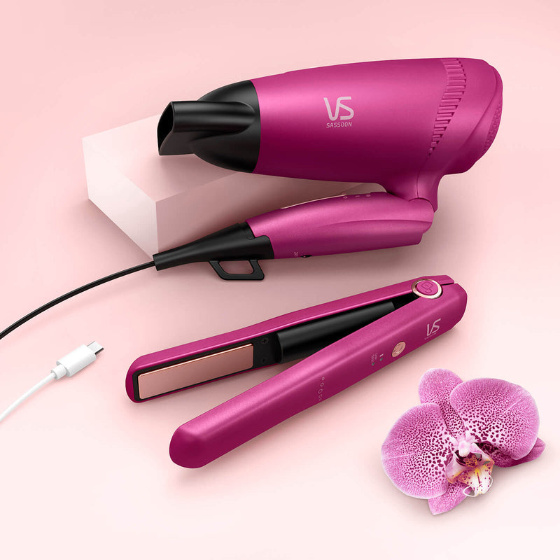 Vidal Sassoon Velvet Orchid Weekender Travel Hair Kit