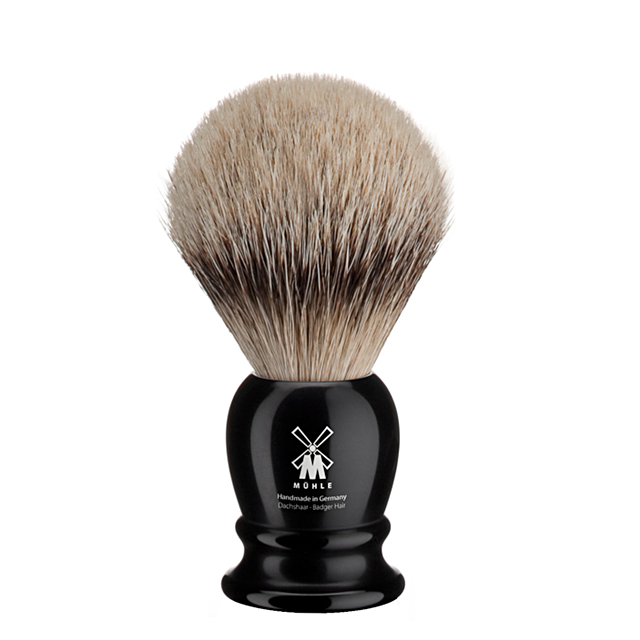 Muhle 091K256 Black Resin Silvertip Shaving Brush
