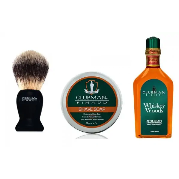 Clubman Pinaud Whiskey Woods Shave Kit