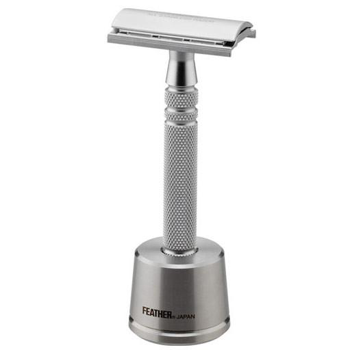 Feather Safety Razor AS-D2S Stainless Steel, with Stand