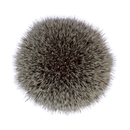 Kent BLK4S Medium Synthetic Shaving Brush - Black