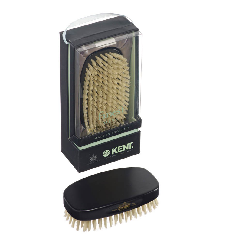 Kent MN1B Mens Military Hairbrush - Rectangular box