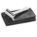 Merkur 46C Travel Razor Set in Leather Case