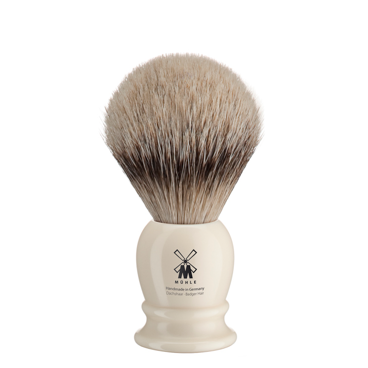 Muhle 93K257 Ivory Resin Silvertip Shaving Brush