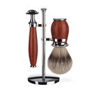 Muhle S091H59SR Purist Briar Wood Safety Razor Shaving Set